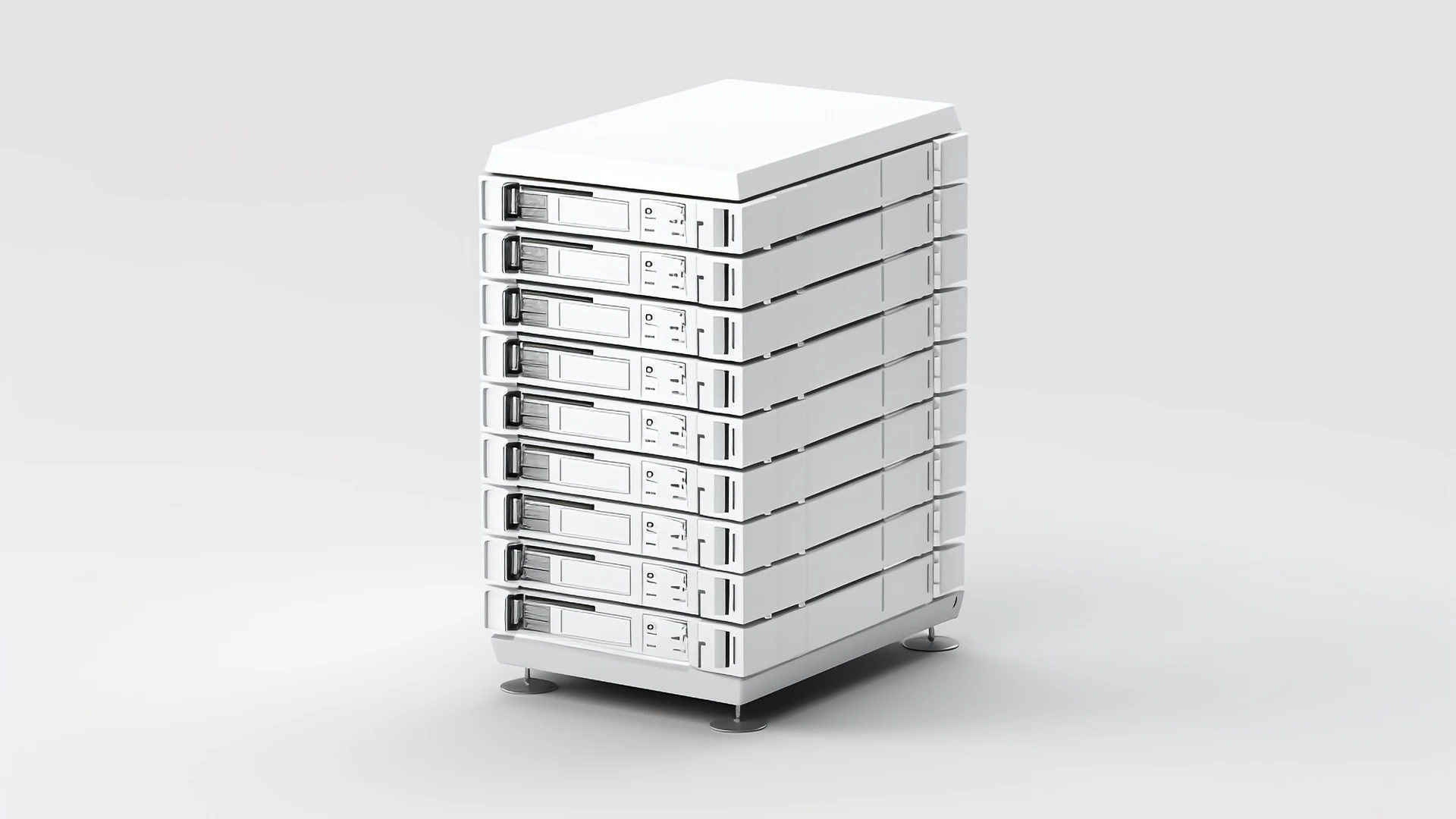 What components are in a white box server?